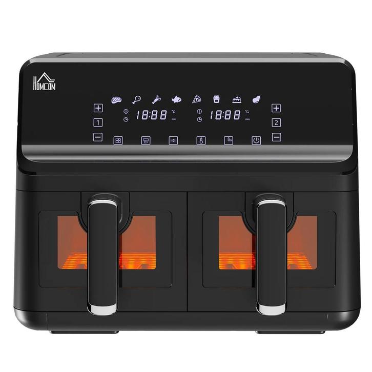 TRUUSK Heteluchtfriteuse zonder Olie 8 L - Dubbele Kamer - 2, Huis en Inrichting, Kasten | Dressoirs, Nieuw, Verzenden