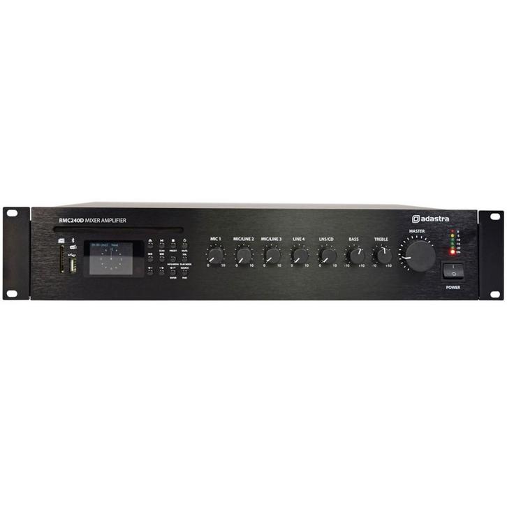 Adastra RMC240D 240W 100V Versterker Met CD BT DAB+ En MP3, Audio, Tv en Foto, Versterkers en Receivers, Nieuw, Overige merken