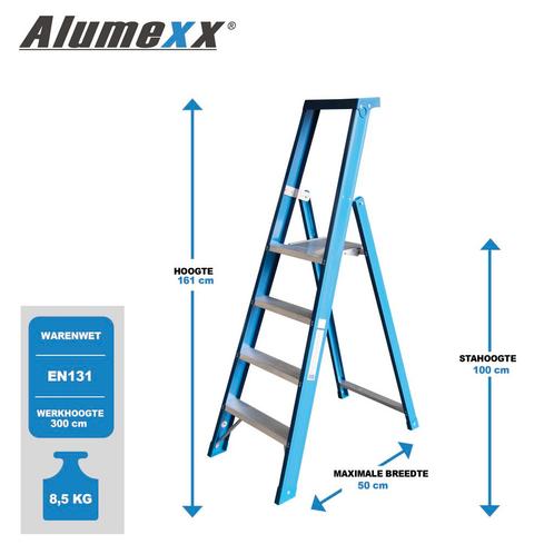 Alumexx BT bordestrap, Doe-het-zelf en Verbouw, Ladders en Trappen, Trap, Nieuw, Verzenden