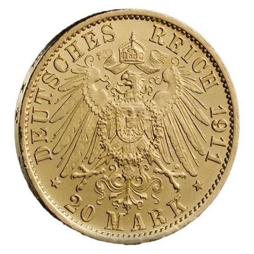 Duitsland. German 20 Marks Wilhelm II Gold Coin (Random, Postzegels en Munten, Edelmetalen en Baren