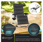 KESSER® ligstoel, opvouwbare tuinligstoel, extra breed & wee, Verzenden, Nieuw