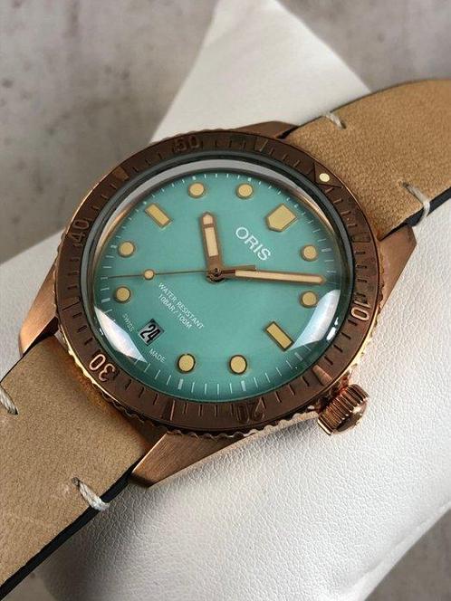 Oris - Divers Sixty-Five Cotton Candy Bronze Automatic - 01, Sieraden, Tassen en Uiterlijk, Horloges | Heren