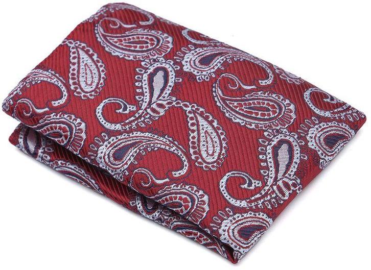 Suitable Pochet Paisley Rood maat one size Heren, Kleding | Heren, Stropdassen, Rood, Nieuw, Verzenden