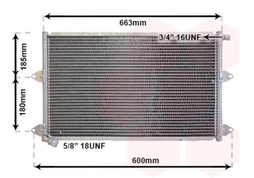 LUCHTCONDENSATOR VOOR SEAT CORDOBA 1993-1996 6K0820413A, Auto-onderdelen, Airco en Verwarming, Nieuw, Ophalen of Verzenden
