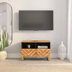 vidaXL Tv-meubel 70x33,5x46 cm massief mangohout bruin en, Huis en Inrichting, Kasten | Televisiemeubels, Verzenden, Nieuw, 50 tot 100 cm