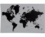 Kurk prikbord wereldkaart zilver, Nieuw, Ophalen of Verzenden