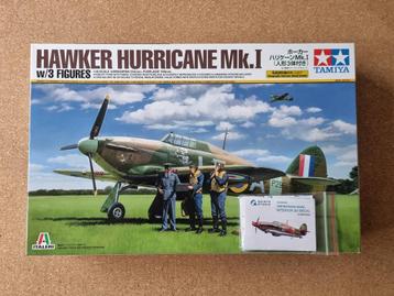 Tamiya 37011 Hawker Hurricane Mk.I (w/3 Figures) 1:48 + beschikbaar voor biedingen
