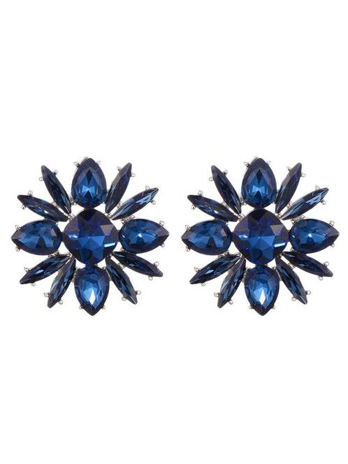 Oorbellen Bloem Blauw, nikkelvrije oorbel, Sieraden, Tassen en Uiterlijk, Oorbellen, Verzenden