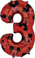 Amscan Folieballon Mickey Mouse 3 Jaar Junior 43 X 66 Cm Roo, Ophalen of Verzenden, Nieuw