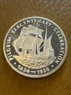 Wereld. Silver medal Pilgrim Tercentenary Celebration, Postzegels en Munten, Munten | Europa | Niet-Euromunten