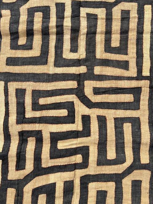 Nr. 11 Raffia stoffen laken - Vloerkleed - 330 cm - 60 cm, Antiek en Kunst, Kunst | Niet-Westerse kunst