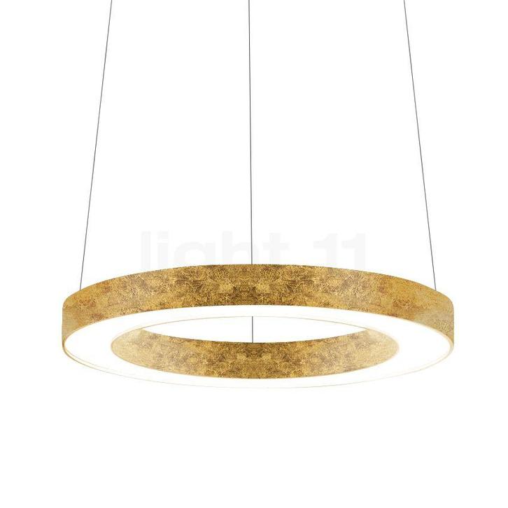 Panzeri Golden Ring Hanglamp Up & Downlight LED, goud, Huis en Inrichting, Lampen | Hanglampen, Nieuw, Verzenden