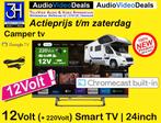 Nieuwe 24 inch Google Smart tv met 12Volt Camper Caravan, Overige merken, LED, 50 Hz, HD Ready (720p)