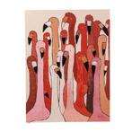*WOONWINKEL* Kare Design Flamingo Meeting Schilderij Roze, Nieuw, Verzenden