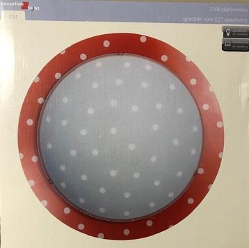 Besselink Licht - Besselink Plafonnière Dot Rood beschikbaar voor biedingen