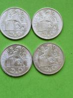 België. 50 Francs 1949 Frans + 1950 Vlaams + 1954 Frans &, Postzegels en Munten, Munten | Nederland