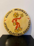 Vintage Reddy Kilowatt Emaille Reclamebord – Electric