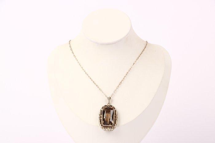 Zonder Minimumprijs - Ketting met hanger Zilver - Art deco, Sieraden, Tassen en Uiterlijk, Antieke sieraden