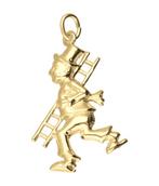 Gouden Schoorsteenveger kettinghanger, Verzenden, Nieuw