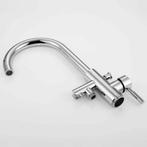 Vrijstaande Badkraan - Leoni - 110.9cm - Handdoucheset - RVS, Ophalen of Verzenden, Nieuw