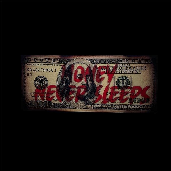 Mike Blackarts - Money Never Sleeps Dollar Artwork, Antiek en Kunst, Kunst | Schilderijen | Modern