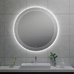 Wiesbaden Deco Spiegel Met LED - Dimbaar - Rond - 100cm, Huis en Inrichting, Woonaccessoires | Spiegels, Ophalen of Verzenden