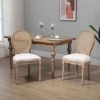 TRUUSK Set Van 2 Eetkamerstoelen, Weens Geweven, Massief Hou, Huis en Inrichting, Stoelen, Verzenden, Nieuw