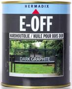 Hermadix E-Off Dark Graphite 750 ml (HOUT - BEITS), Ophalen of Verzenden, Nieuw, Overige kleuren, Beits