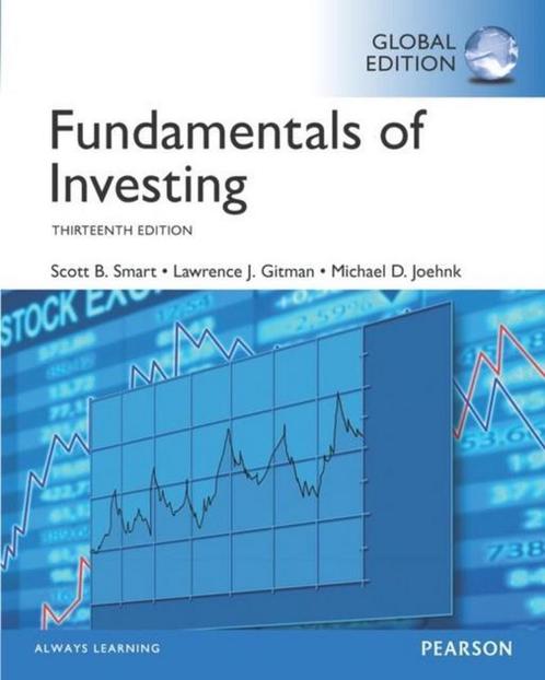 9781292153988 Fundamentals Of Investing Global Ed, Boeken, Economie, Management en Marketing, Gelezen, Verzenden