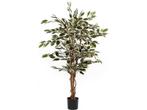 Mica Decorations Ficus Kunstplant - H110 x Ø70 cm - Groen, Huis en Inrichting, Kamerplanten, Verzenden