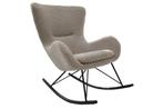 Design schommelstoel SCANDINAVIA SWING champagne greige, Huis en Inrichting, Fauteuils, Nieuw, Ophalen of Verzenden