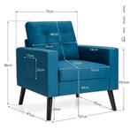 2dekans | Coast fauteuil met 2 zijpokken van de vleugel met, Huis en Inrichting, Stoelen, Ophalen of Verzenden, Zo goed als nieuw