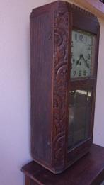 Wandklok - Art Deco Hout, Messing - 1930-1940