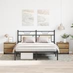 vidaXL Nachtkastjes 2 st 45x34x44,5 cm bewerkt hout, Minder dan 45 cm, Verzenden, Nieuw, Minder dan 55 cm