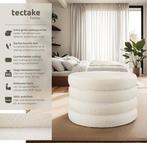 2dekans | tectake® Poef Altu XL – Bouclé Zithocker met, Ophalen of Verzenden, Zo goed als nieuw