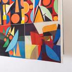 6 fantastische abstracte werken - Wandtapijt (6) - 93 cm -, Antiek en Kunst