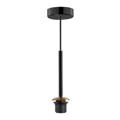 High Light pendel set Ø10 cm voor 1 lampenkap Zwart/Goud E27, Doe-het-zelf en Verbouw, Elektra en Kabels, Ophalen of Verzenden