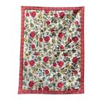 Gucci - Beige Red Floral and Tartan Check Print Quilted
