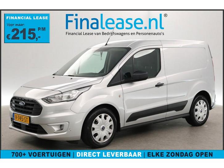 Ford Transit Connect 1.5 100PK Euro6 MARGE Airco Parkeersens, Auto's, Bestelauto's, Lease, Handgeschakeld, Diesel, Zilver of Grijs