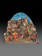Kerststal - Papier-maché, Karton - Artigianale - 62 cm, Antiek en Kunst