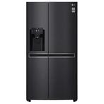 LG GSL761MCZE Amerikaanse Koelkast Side By Side 625L Zwart, 200 liter of meer, 60 cm of meer, Refurbished, Met vriesvak