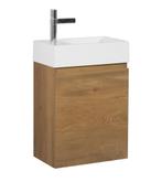 Toiletmeubel Angela 40 x 22 cm Eiken Fonteinmeubel, Doe-het-zelf en Verbouw, Sanitair, Verzenden, Nieuw, Wastafel