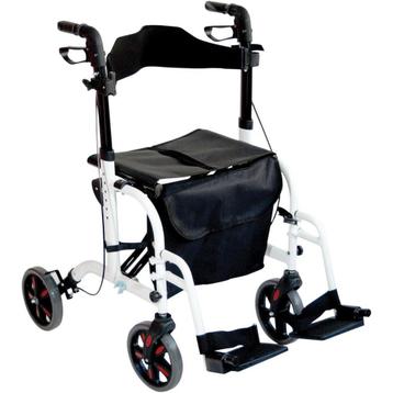 Duo Deluxe: 2 in 1 Rollator én Rolstoel beschikbaar voor biedingen