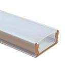 LED Strip Profiel Wit - 1 Meter - Opbouw - Compleet met afd, Huis en Inrichting, Lampen | Overige, Ophalen of Verzenden, Nieuw