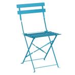 Bolero stalen opklapbare stoelen turquoise (2 stuks), Verzenden, Nieuw in verpakking