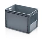 Magazijnbak 600x400x420mm met grijpopening, stapelbaar,, Zakelijke goederen, Kantoor en Winkelinrichting | Magazijn, Stelling en Opslag
