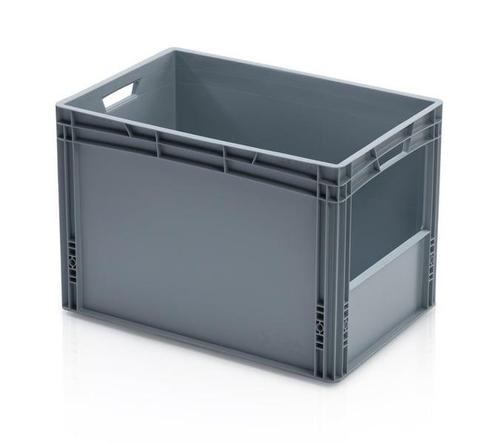 Magazijnbak 600x400x420mm met grijpopening, stapelbaar,, Zakelijke goederen, Kantoor en Winkelinrichting | Magazijn, Stelling en Opslag