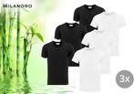 Tweedekans | 3 zachte bamboe T-shirts - Zwart - V-hals - XL, Kleding | Heren, T-shirts, Ophalen of Verzenden, Zo goed als nieuw