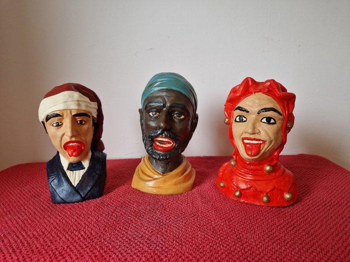 sculptuur, Gapers, Apotheek - 18 cm - Gips - 2000, Antiek en Kunst, Curiosa en Brocante