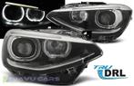 LED Koplampen Bi Xenon look met Angel Eyes voor BMW 1 Serie, Auto diversen, Ophalen of Verzenden